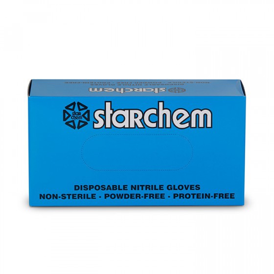 STARCHEM Disposable Nitrile Gloves Large Blue 100 pcs 